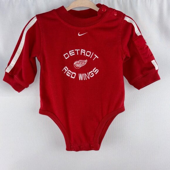 Vintage Nike Team Detroit Red Wings Onesie - Picture 1 of 8